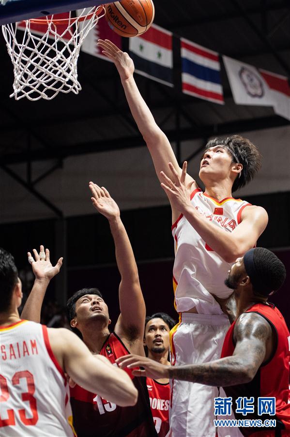 （亚运会）（6）篮球——男子四分一决赛：中国胜印度尼西亚