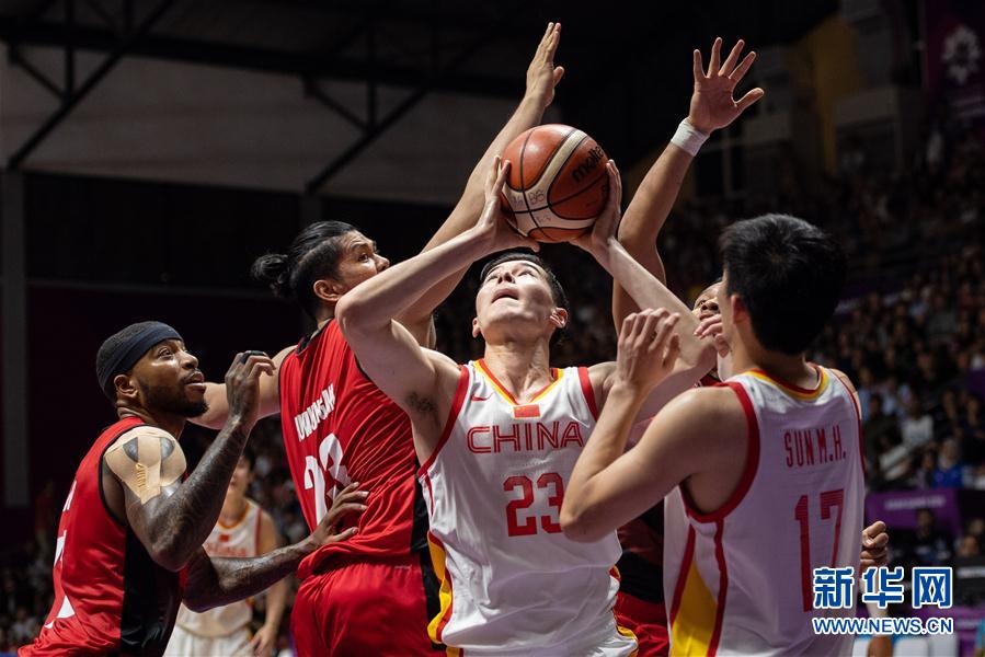 （亚运会）（3）篮球——男子四分一决赛：中国胜印度尼西亚