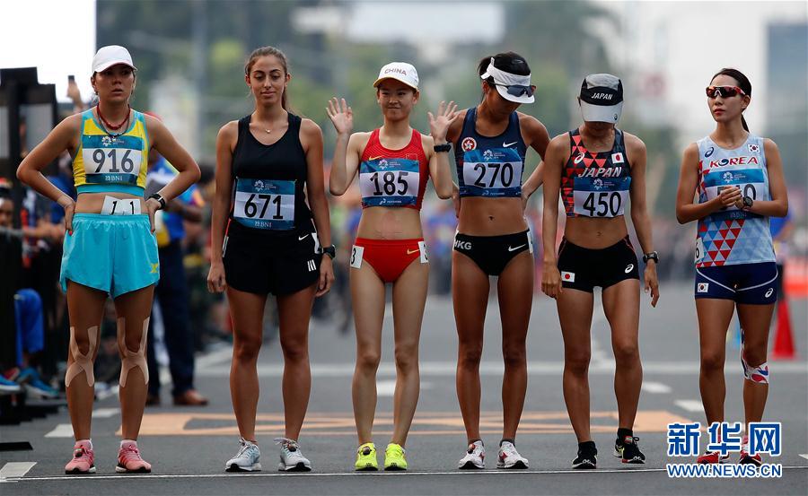 （亚运会）（1）田径——中国选手女子20公里竞走摘金夺银