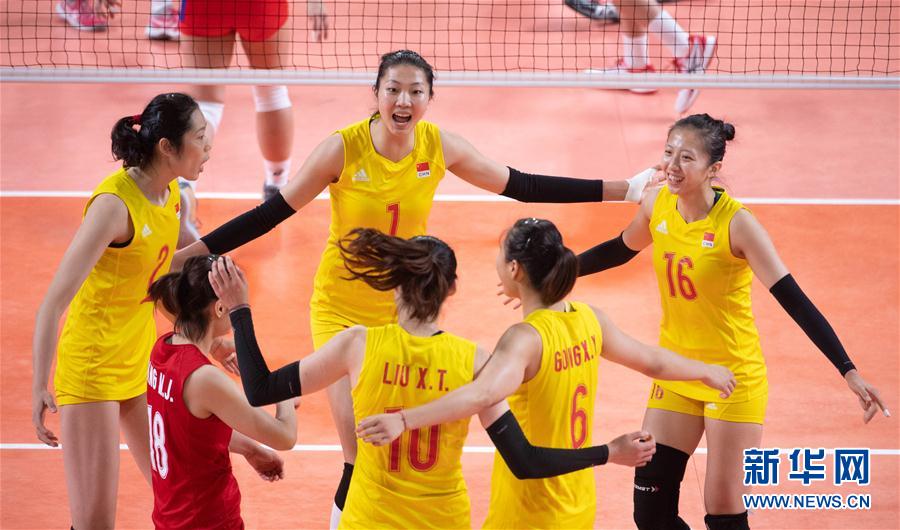 （亚运会）（1）排球——女子四分之一决赛：中国胜菲律宾