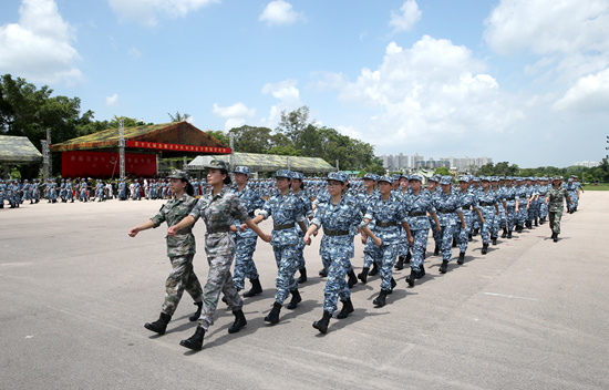 第十五届香港青少年军事夏令营正式开营