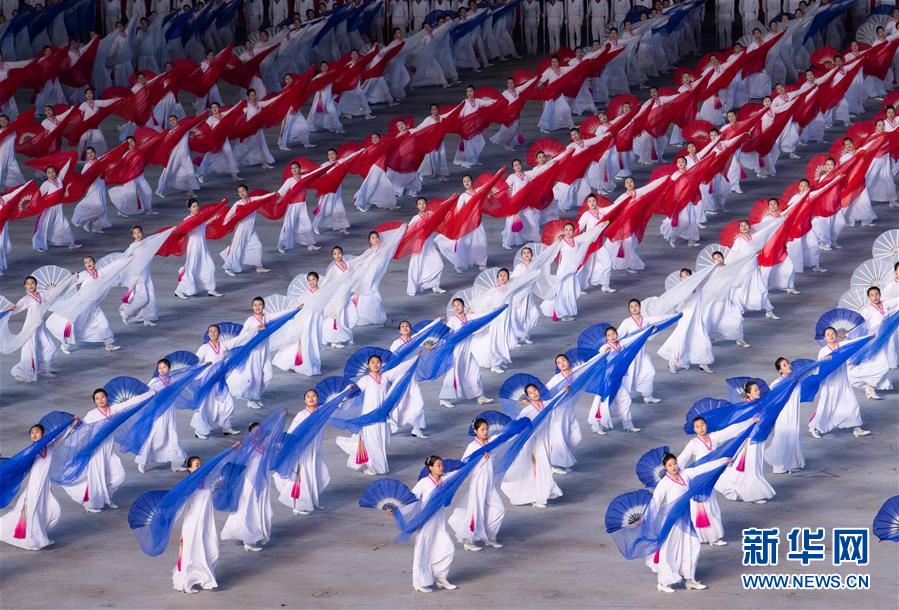 （时政）（3）朝鲜举行大型团体操和艺术演出