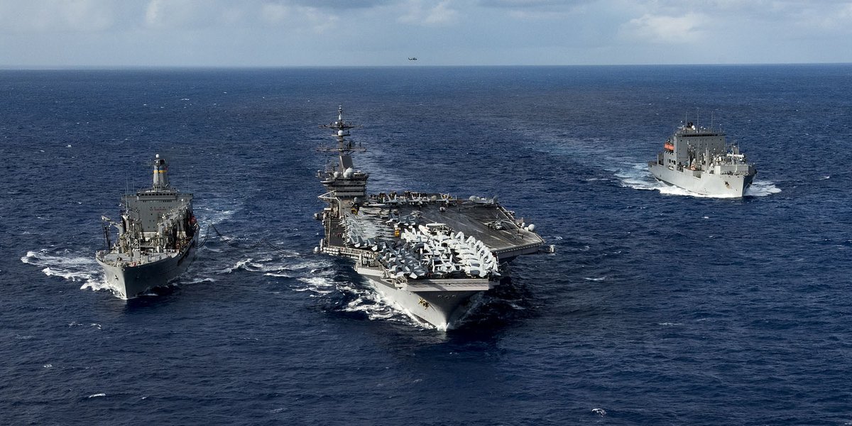 美航母驶离关岛向南海进发