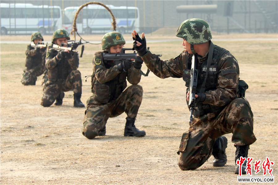陕西武警机动支队图片