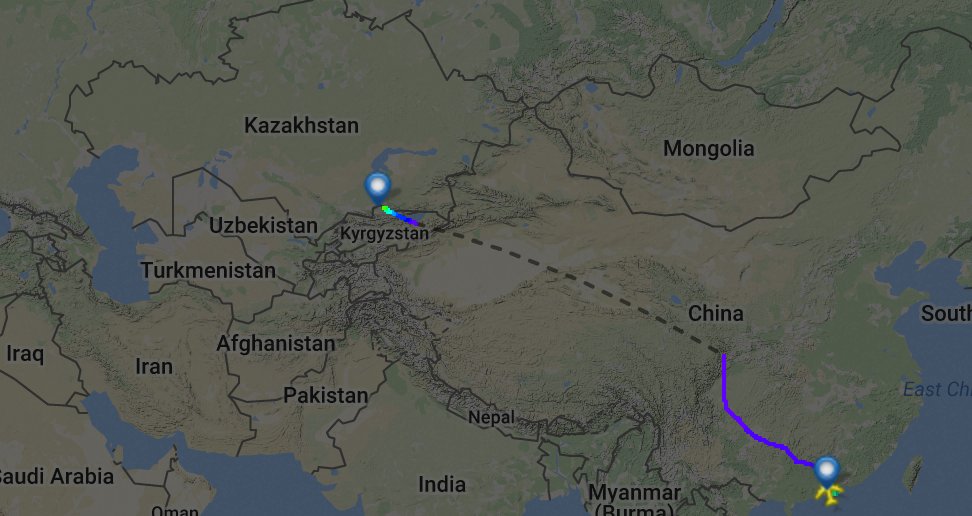 从香港起飞土波音747坠毁