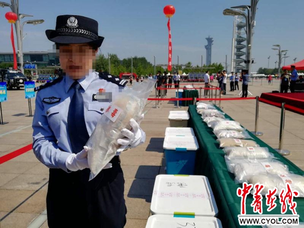 北京市举行销毁毒品仪式 销毁海洛因等各类毒品1.4吨