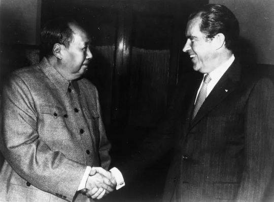 尼克松第二次访华图片
