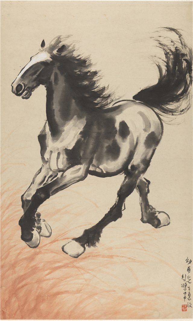 徐悲鸿 奔马 105×60.8cm 1944年 国画 中国美术馆藏