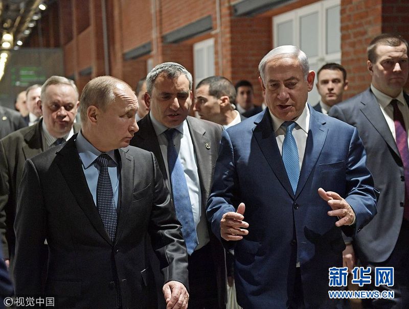 俄总统普京会晤以色列总理内塔尼亚胡