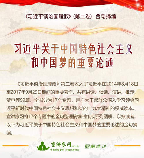 习近平关于中国特色社会主义和中国梦的重要论述
