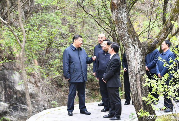 习近平在陕西考察秦岭生态保护情况