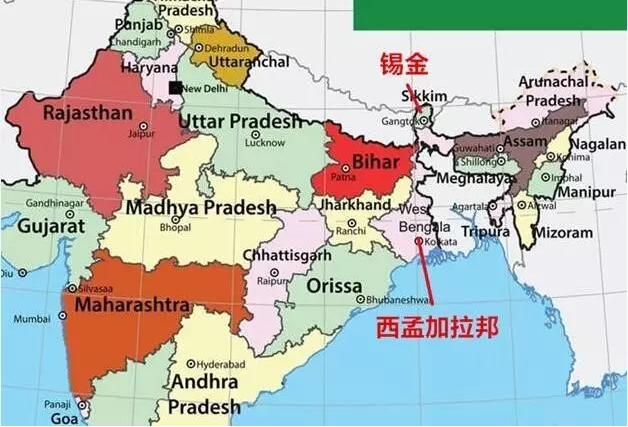 印度邦地图高清版大图图片