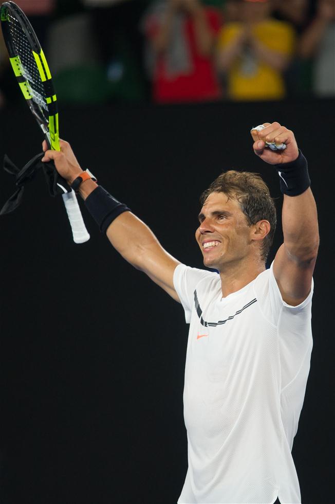 澳网纳达尔晋级第三轮